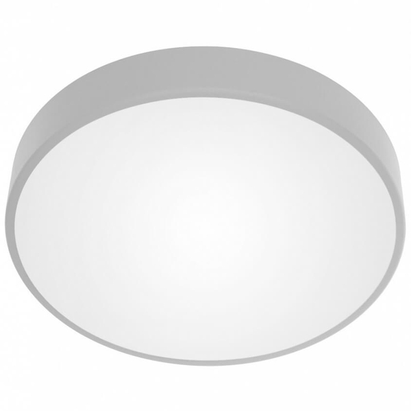 Szara lampa przysufitowa 137623692313 okrągła do salonu