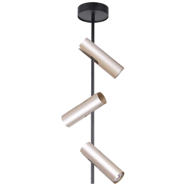 Sufitowa LAMPA natynkowa LEDA 33103 Sigma metalowa OPRAWA regulowane tuby plafon złota