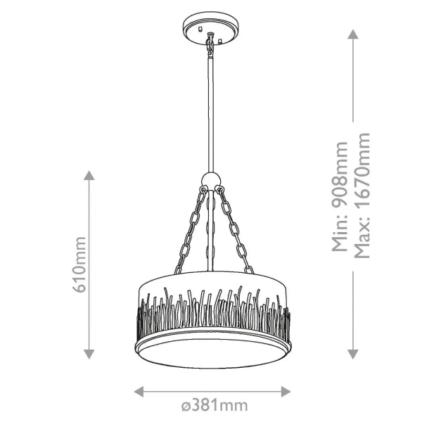 Jadalniana lampa wisząca Sawgrass QN-SAWGRASS-2P-DG-O okrągła biała złota
