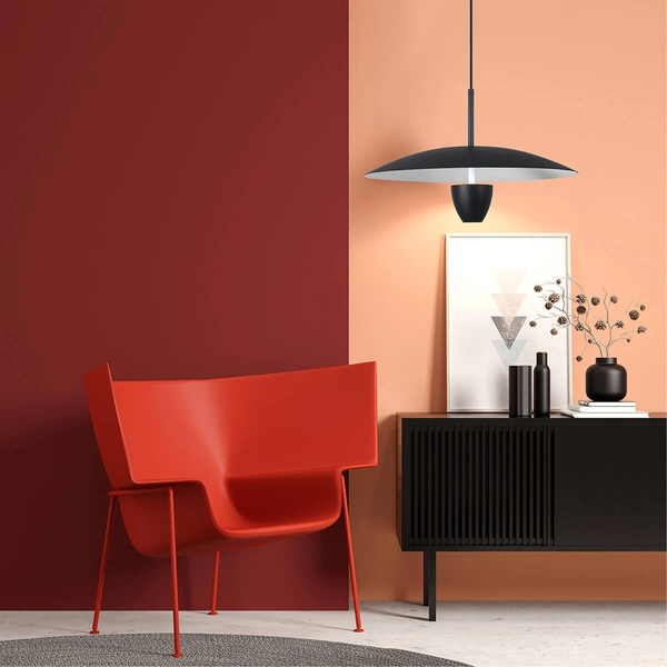 Wisząca lampa Ufo LP-0408/1P S BK LED 8W 3000-6000K kapelusz czarny