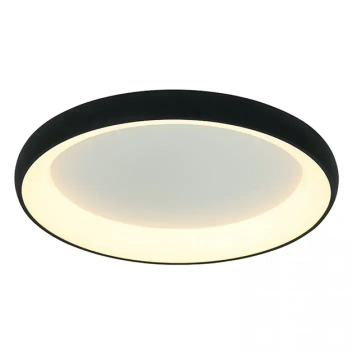Nowoczesny plafon ledowy 2048 LED 43W 3000K okrągły ring czarny