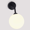 Kinkiet lampa ścienna DORADO LP-002/1W BK Light prestige loftowa oprawa szklana kula czarna biała