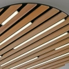 Okrągła lampa sufitowa Q-AKUSTIK brązowa 6421-79 1xLED 38W 2700-5000K CCT