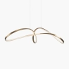Zwisająca lampa do salonu Curve MOD156PL-L52G4K LED 42W 4000K mosiądz