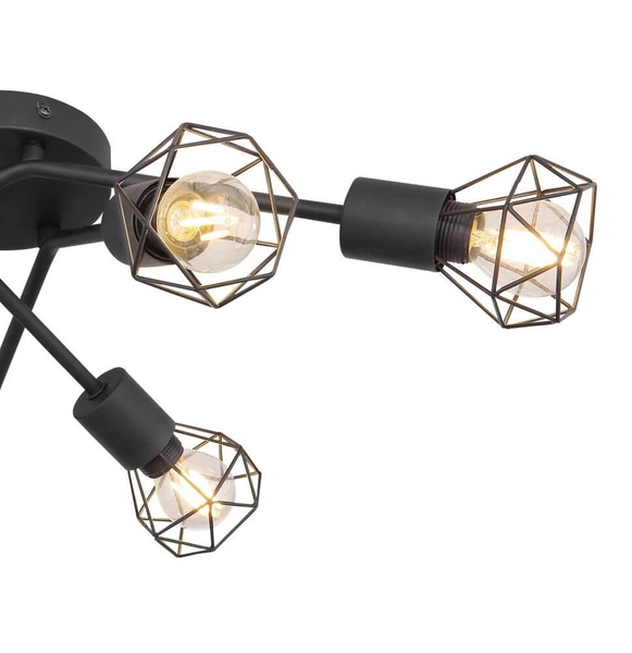 Lampa sufitowa Xara 54802S-6 sticks 6-punktowa czarna
