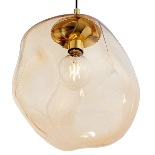Modernistyczna lampa wisząca Sol 4261 TK Lighting szklana bursztynowa