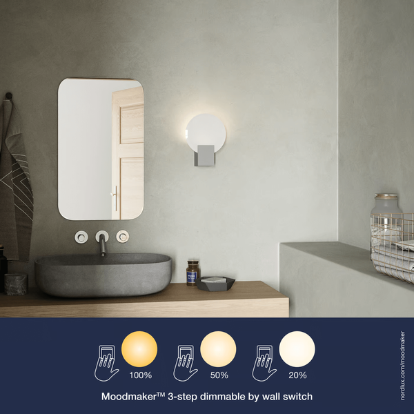 Łazienkowa lampa ścienna HESTER 2015391001 LED 9,5W 3000K IP44 biały