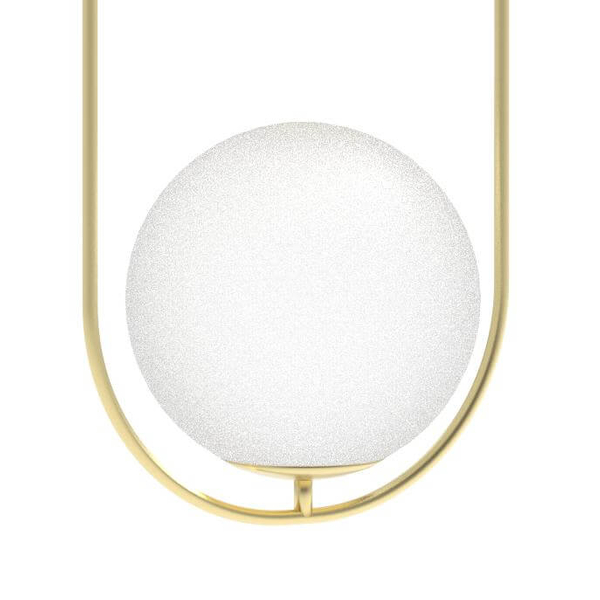 Szklana lampa wisząca Coco AZ4982 eliptyczna złota