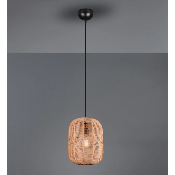 Zwis lampa RUNA 303000132 Trio koszyk plecionka brązowy czarny