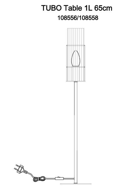 Lampka do gabinetu na biurko Tubo 108556 Markslojd tuba szklana czarna