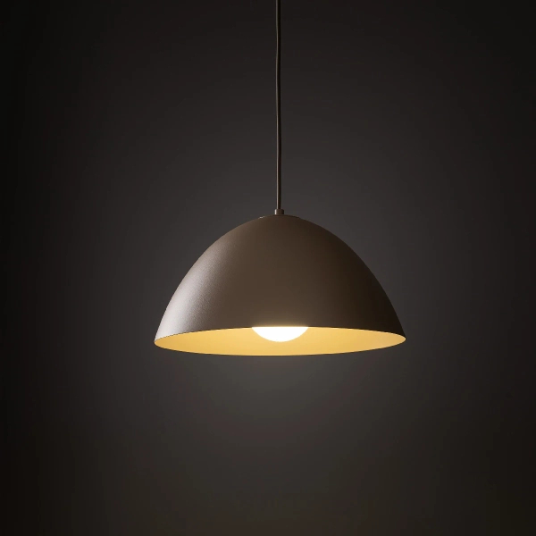 Klasyczna lampa wisząca Faro 10657 do salonu metalowy beżowy