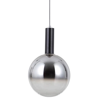 Szklana lampa zwis Strela PND-34378-1M-BK LED 5W 3000K czarny przydymiony