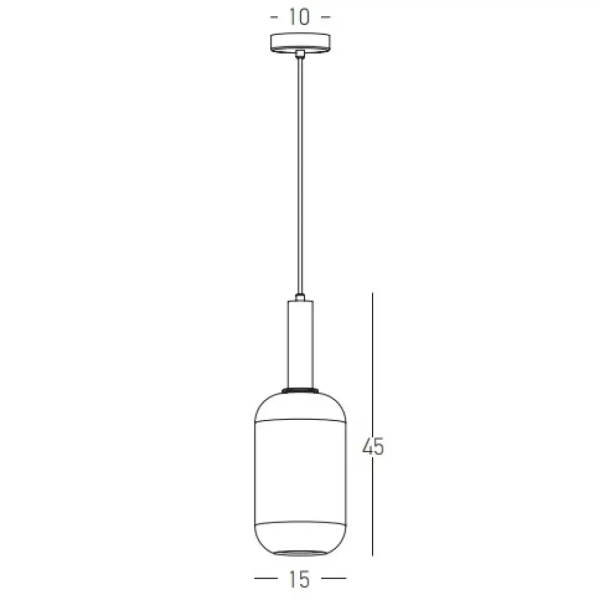 Szklana lampa wisząca 22070 do kuchni nad stół biała złota