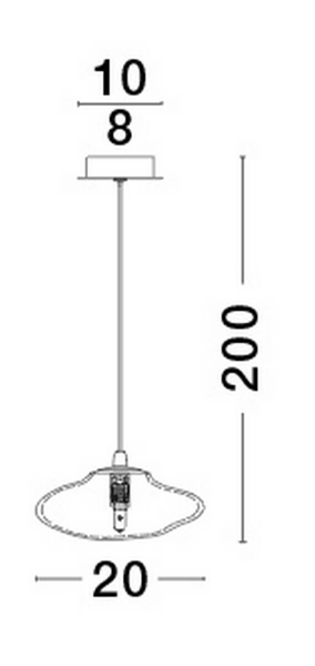 Wisząca lampa glamour NAYARIT LE42898 do salonu crystal złota outlet