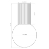 Kulista sufitowa lampa HALO SL.1708 do łazienki IP44 biała