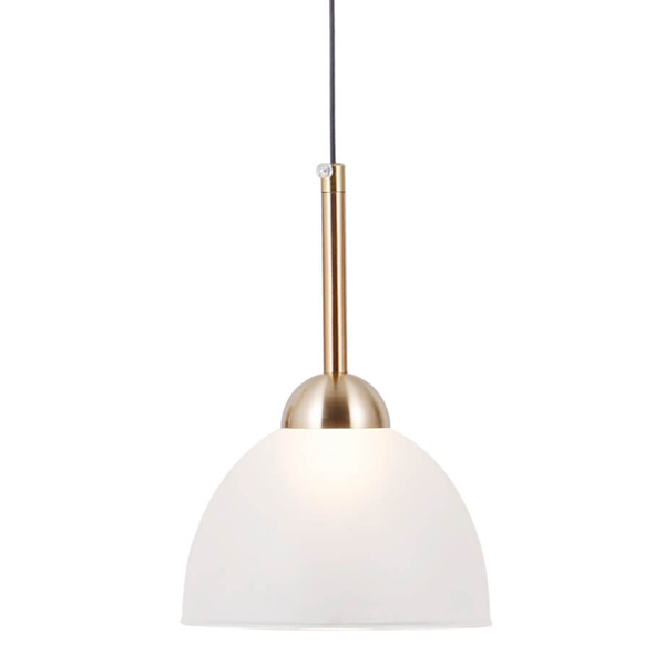 Wisząca lampa do salonu Montiela PND-34374-1-HBR LED 5W 3000K złoty biały