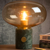 Loftowa LAMPA stołowa CHARLIZE 03520/01/62 Lucide marmurowa LAMPKA stojąca zielona bursztynowa