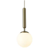 Modernistyczna LAMPA wisząca DIVINA 5352 Rabalux szklana OPRAWA kula ZWIS ball złota biała
