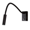 Regulowany kinkiet ścienny Rider W0046 Maxlight LED 3W 3000K do czytania czarny
