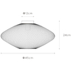 Industrialna LAMPA sufitowa MESH 21123/45/02 Lucide loftowa OPRAWA metalowa druciana złota