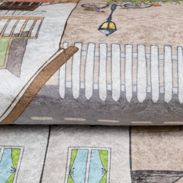 Prostokątny dywan do pokoju dziecięcego Serpentyna 322999 auta kolorowe