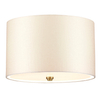 Sufitowa lampa materiałowa Fletcher DL-FLETCHER14-3LT-IV-AB biały mosiądz