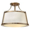 Sufitowa lampa tkaninowa Charlotte HK-CHARLOTTE-SF-BC złoty