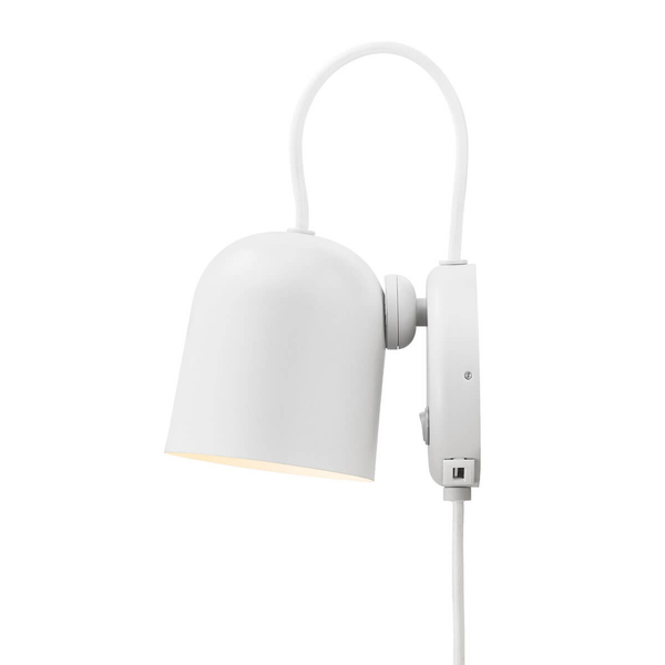 Pojedyncza lampa ścienna Angle 2120601001 DFTP obracana do salonu biała