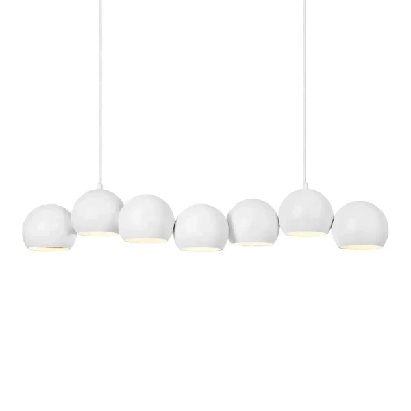 Molekułowa lampa wisząca Cupolo 108859 nad stół metalowa do jadalni biała