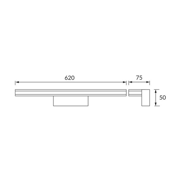 Kinkiet lampa łazienkowa BREGO LED 14W 4000K IP44 chrom