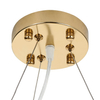 Wisząca lampa BOTANIKA XY080P-80 Step do jadalni glamour biała złota