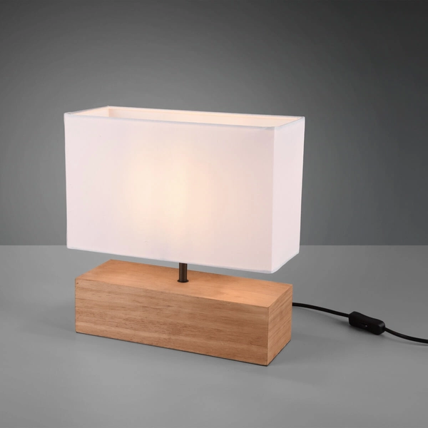 Salonowa lampka stolikowa Woody R50181030 RL Light japandi drewniana biała