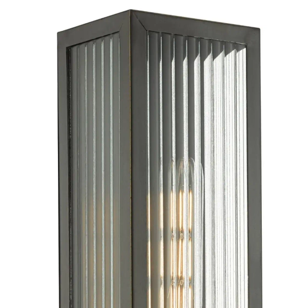 Prostokątna oprawa zewnętrzna Keegan KEE5063 metalowa IP44 czarny