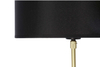 Elegancka lampa podłogowa Tegola do sypialni czarna złota