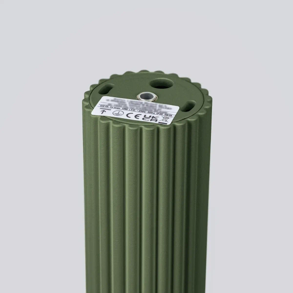 Downlight lampa sufitowa KARBON SL.1606 tuba ryflowana oliwkowa