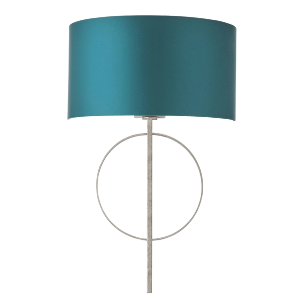 Kinkiet dekoracyjny L&-195222 Light& abażurowy morski srebrny