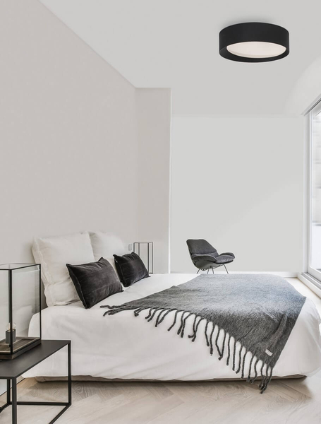 Czarny downlight salonowy MUZQUIZ LE42840 okrągły LED 30W 3000K czarny