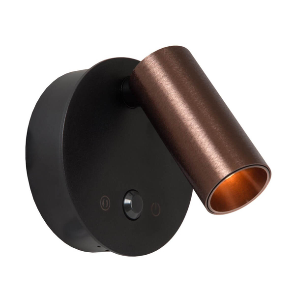 Metalowa lampa ścienna TONI 29934/02/96 LED 2W 2700-4000K brązowa