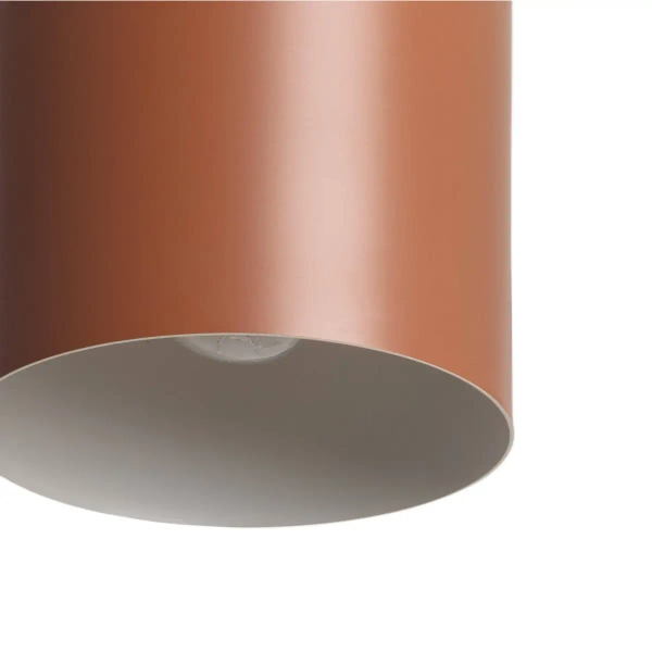 Wisząca lampa skandynawska Vita ABR-ZE27-VITA-BR tuba brązowa