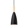 Skandynawska lampa wisząca Moreno LE42106 Luces Exclusivas czarna drewno