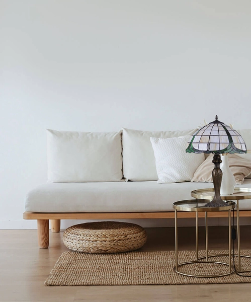 Lampa stojąca Papi K-G162166 witrażowa brązowa zielona