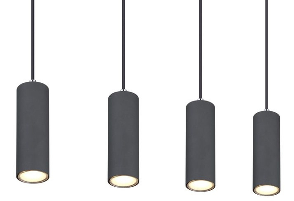 Wisząca lampa Robby 57911-4HG drewniana belka grafit