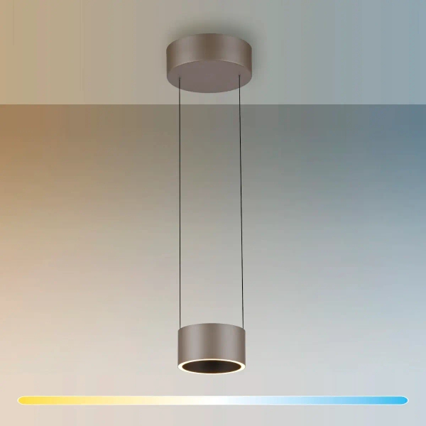 Regulowana lampa wisząca PURE CLIPSE brązowa 2471-97 1xLED 5W 2200-5500K z pilotem