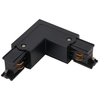 Kątowy L-ŁĄCZNIK uziemienie lewe CTLS POWER L CONNECTOR 8706 Nowodvorski do 3-fazowej szyny natynkowej 230V czarny