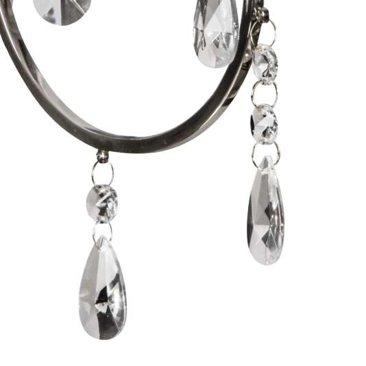 Ścienna lampa AURORA 21-96121 pałacowa z kryształkami glamour chrom