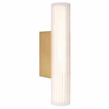 Kinkiet Fayette W0364 LED 6W 3000K IP44 industrialny metalowy złoty