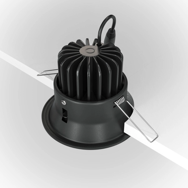 Lampa sufitowa Yin DL031-2-L12B LED 12W 3000K oczko czarne