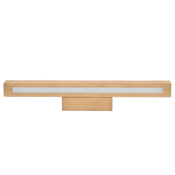 Naścienna lampa Teo 5920 LED 8W 3000K podłużna do holu drewniana