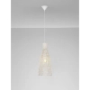 Ratanowa lampa wisząca boho GALIRIO LE45367 skandynawska biała