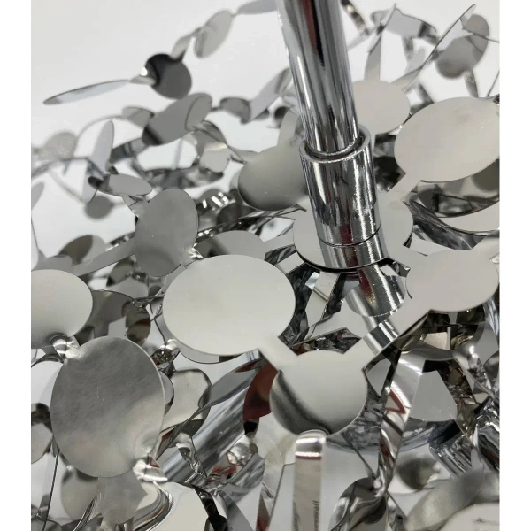 Wisząca lampa hampton Monetti ST-1675 CHROME Step ażurowa płatki chrom